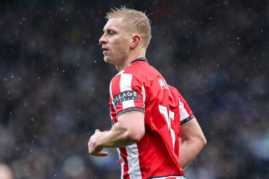Sheffield United takımından Ben Mee, Sheffield Wednesday - Sheffield United maçında 23 Kasım 2025 'te Hillsborough, Sheffield United' a karşı.