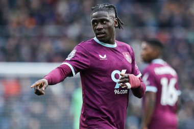 Burnley 'den Loum Tchaouna Premier Lig maçı sırasında Burnley Chelsea' ye karşı Turf Moor, Burnley, İngiltere, 22 Kasım 2025