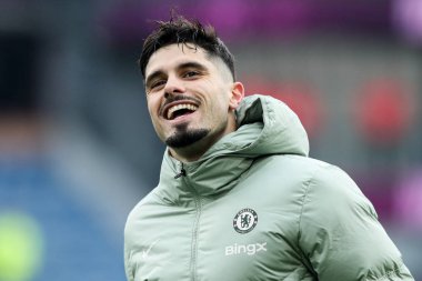Chelsea 'den Pedro Neto, 22 Kasım 2025' te İngiltere 'nin Burnley kentinin Turf Moor kentinde oynanan Premier Lig karşılaşmasında kazandığı 0-2' lik galibiyeti kutladı.