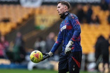 Kristal Saray kalecisi Dean Henderson Premier Lig maçında ısınma turunda Wolverhampton Wanderers, Molineux, Wolverhampton, Birleşik Krallık 'taki Crystal Palace' a karşı 22 Kasım 2025