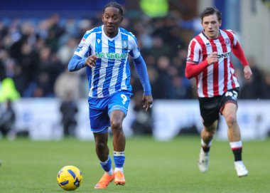 Sheffield 'li Jamal Lowe, Sheffield United' a karşı 23 Kasım 2025 'te Sheffield United ile oynanan Gökyüzü İddia Şampiyonası karşılaşmasında Çarşamba günü eylemde.