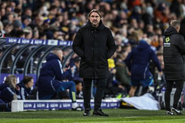 Leeds United 'ın Daniel Farke teknik direktörü Leeds United - Aston Villa maçında Leeds Road, Leeds, İngiltere' de 23 Kasım 2025 'te karşılaştı.