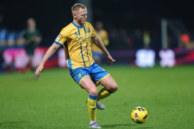 Mansfield Town 'dan Frazer Blake-Tracy, 22 Kasım 2025' te Mansfield Town 'a karşı Huddersfield Town' da oynanan Sky Bet 1 karşılaşmasında maç yapıyor.