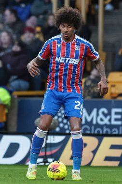 Kristal Saray 'dan Chris Richards Premier Lig maçı sırasında Wolverhampton Wanderers, Molineux, Wolverhampton' daki Crystal Palace 'a karşı 22 Kasım 2025