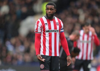 Sheffield United takımından Japhet Tanganga, Sheffield United 'a karşı 23 Kasım 2025' te Sheffield Wednesday 'in Hillsborough, Sheffield United maçında karşı karşıya geldi.