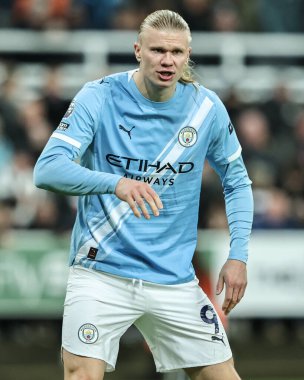 Manchester City 'den Erling Haaland Premier League maçı sırasında Newcastle United, Manchester City' ye karşı St. James 's Park, Newcastle, 21 Kasım 2025