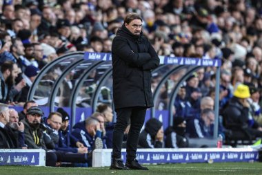 Leeds United 'ın Daniel Farke teknik direktörü Leeds United - Aston Villa maçında Leeds Road, Leeds, İngiltere' de 23 Kasım 2025 'te karşılaştı.
