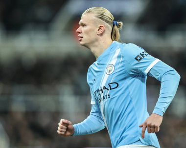 Manchester City 'den Erling Haaland Premier League maçı sırasında Newcastle United, Manchester City' ye karşı St. James 's Park, Newcastle, 21 Kasım 2025