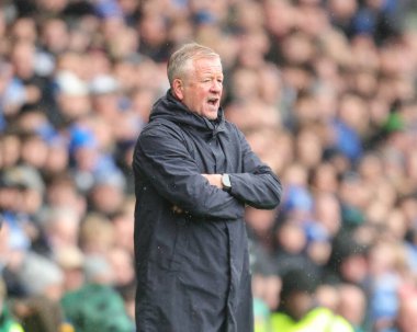 Sheffield United 'ın Chris Wilder teknik direktörü Sheffield Wednesday - Sheffield United maçı sırasında 23 Kasım 2025' te Hillsborough, Sheffield United 'a karşı.