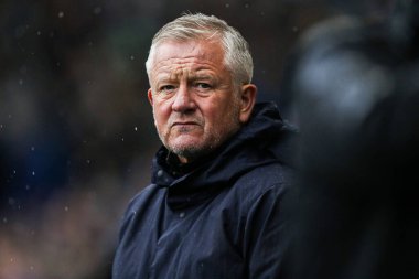 Sheffield United 'ın Chris Wilder teknik direktörü Sheffield Wednesday - Sheffield United maçı sırasında 23 Kasım 2025' te Hillsborough, Sheffield United 'a karşı.