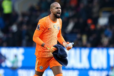 Chelsea Premier Ligi maçında Robert Sanchez Burnley Chelsea 'ye karşı Turf Moor, Burnley, Birleşik Krallık, 22 Kasım 2025
