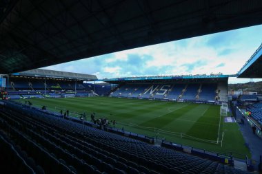 23 Kasım 2025 'te Sheffield United' a karşı Hillsborough, Sheffield, İngiltere 'de oynanan Gökyüzü İddia Şampiyonası maçı öncesinde Hillsborough Stadyumu genel görünümü