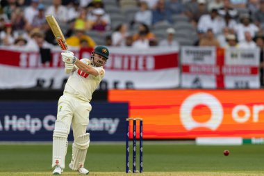 Avustralya 'nın Travis Başkanı, 22 Kasım 2025' te Avustralya 'nın Optus Stadyumu' nda Avustralya 'ya karşı oynanan NRMA Sigorta Külleri Birinci Test Günü 2.