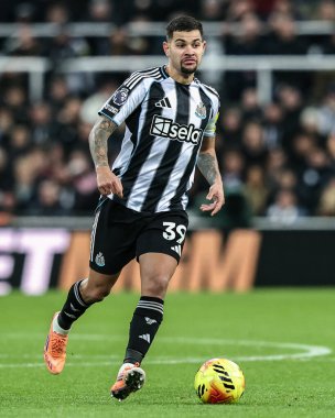 Newcastle 'dan Bruno Guimaraes Premier Lig maçı Newcastle United, Manchester City' ye karşı St. James 's Park, Newcastle, 21 Kasım 2025