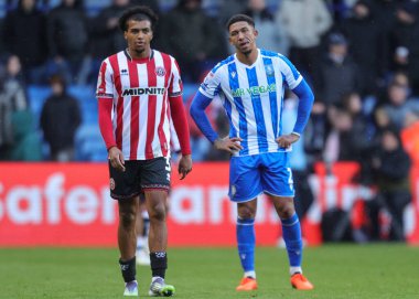 Sheffield Wednesday 'den Liam Palmer, Sheffield United' a karşı 23 Kasım 2025 'te Sheffield United' ın oynadığı maçta üzgün görünüyor.