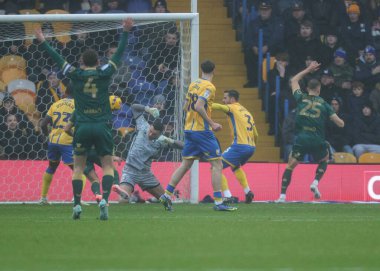 Huddersfield Town 'dan Bojan Raduloviç, 22 Kasım 2025' te Mansfield Town ile Huddersfield Town arasındaki Sky Bet Ligi 1 karşılaşmasında 0-1 'lik skora ulaştı.