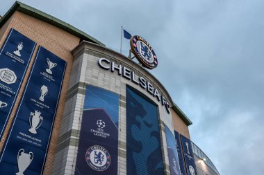 Stamford Köprüsü 'nün genel görünümü, UEFA Şampiyonlar Ligi' nin 5 / 8 Chelsea-Barcelona maçı öncesinde Stamford Bridge, Londra, 25 Kasım 2025