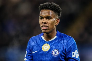 Chelsea 'li Estvo, UEFA Şampiyonlar Ligi Maçı sırasında Stamford Bridge, Londra, 25 Kasım 2025' te Chelsea - Barcelona maçında