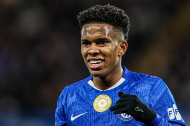 Chelsea 'li Estvo, UEFA Şampiyonlar Ligi Maçı sırasında Stamford Bridge, Londra, 25 Kasım 2025' te Chelsea - Barcelona maçında