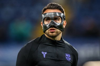 Maç öncesi ısınma oturumunda Barcelona 'dan Eric Garcia UEFA Şampiyonlar Ligi Maç Maçı' nda Stamford Bridge, Londra, 25 Kasım 2025