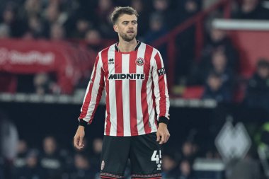 Sheffield United takımından Patrick Bamford, 26 Kasım 2025 'te Sheffield United, Sheffield Lane' de Portsmouth 'a karşı oynadığı maçta