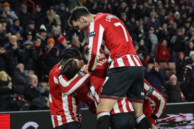 Sheffield United takımından Sydie Peck, 26 Kasım 2025 'te Bramall Lane, Sheffield, İngiltere' de oynanan Sky Bet Şampiyonası maçında 1-0 'lık galibiyetini kutluyor.