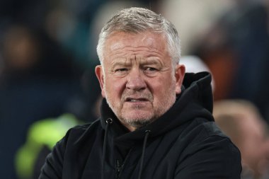 Chris Wilder, Sheffield United takımının teknik direktörü. 26 Kasım 2025 'te Sheffield United, Sheffield Lane' de Portsmouth 'a karşı oynadığı maçta.