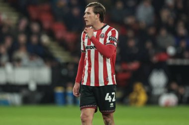 Sheffield United takımından Sydie Peck, 26 Kasım 2025 'te Sheffield United, Sheffield Lane' de Portsmouth 'a karşı oynadığı maçta