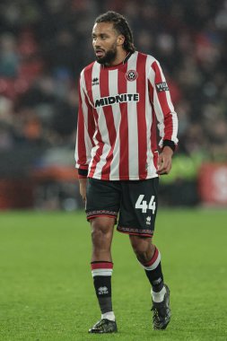 Sheffield United takımının Jaro Riedewald maçı sırasında Sheffield United, Portsmouth 'a karşı Bramall Lane, Sheffield, Birleşik Krallık, 26 Kasım 2025 
