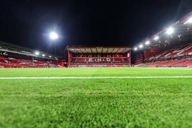 UEFA Avrupa Ligi 'nin 5 / 8 Nottingham Ormanı' nın Malmö FF 'ye karşı 27 Kasım 2025' te Nottingham, İngiltere 'de şehir zeminine genel bir bakış. 