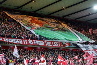 Nottingham Ormanı taraftarları UEFA Avrupa Ligi Maçı 'nda 27 Kasım 2025' te Nottingham City Ground, Nottingham, İngiltere 'de Malmö FF' ye karşı 8 maçın 5 'inde pankartla maç yaptılar. 