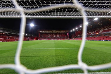 UEFA Avrupa Ligi Maçı sırasında The City Ground 'un genel bir görüntüsü. 8 Nottingham Ormanı' nın Malmö FF 'ye karşı 27 Kasım 2025, Nottingham, İngiltere. 