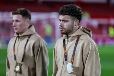 Nottingham Ormanı 'ndan Neco Williams, İngiltere' nin Nottingham şehrinde 27 Kasım 2025 'te oynanan 8 Nottingham Ormanı maçının 5' inde UEFA Avrupa Ligi maçına geldi. 