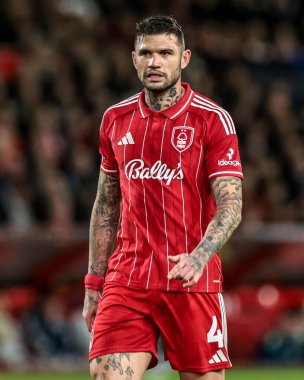 Nottingham Ormanı 'ndan Morato UEFA Avrupa Ligi Maçı sırasında 8 Nottingham Ormanı' nın 5 'inci gününde Malmö FF' ye karşı City Ground, Nottingham, İngiltere, 27 Kasım 2025 