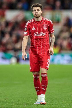 Nottingham Ormanı 'ndan Neco Williams UEFA Avrupa Ligi Maçı sırasında Nottingham Ormanı - Malmö FF - City Ground, Nottingham, Birleşik Krallık, 27 Kasım 2025 