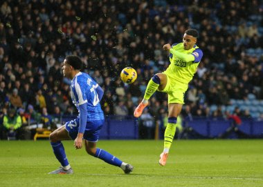 Preston North End 'den Lewis Dobbin, 29 Kasım 2025' te İngiltere 'nin başkenti Hillsborough' da oynanan Sheffield Wednesday-Preston North End maçında gol atarken görülüyor. 