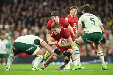 Galler 'den Alex Mann Quilter Nations Serisi 2025' te Principality Stadyumu, Cardiff, Birleşik Krallık 'ta Galler - Güney Afrika maçında 29 Kasım 2025 