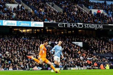 Leeds United kalecisi Lucas Perri, Manchester City - Leeds United maçında 29 Kasım 2025 'te Etihad Stadyumu' nda sahaya çıktı. 
