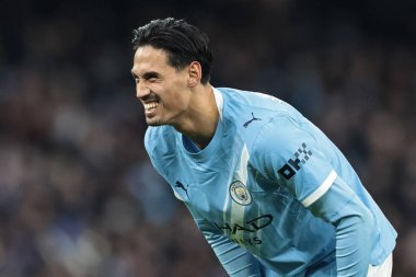 Manchester City 'den Tijjani Reijnders, Manchester City - Leeds United maçında 29 Kasım 2025' te Etihad Stadyumu 'nda tepki gösterdi. 