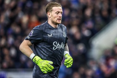 Everton kalecisi Jordan Pickford Premier League maçında Everton-Newcastle United 'a karşı Hill Dickinson Stadyumu, Liverpool, Birleşik Krallık, 29 Kasım 2025 