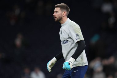 Tottenham Hotspur 'dan Guglielmo Vicario Premier League karşılaşması öncesinde Tottenham Hotspur Fulham' a karşı Tottenham Hotspur Stadyumu, Londra, Birleşik Krallık, 29 Kasım 2025 
