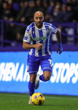 Sheffield Wednesday 'den Nathan Redmond, 29 Kasım 2025' te İngiltere 'nin başkenti Hillsborough' da oynanan Sheffield Wednesday-Preston North End maçında topu aldı. 