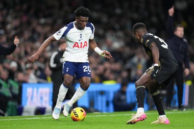 Tottenham Hotspur 'dan Mohammed Kudus Premier Lig maçında Tottenham Hotspur' a karşı Tottenham Hotspur Stadyumu, Londra, İngiltere, 29 Kasım 2025 