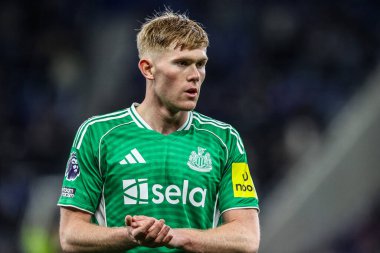 Lewis Hall of Newcastle Premier League maçında Everton, Newcastle United 'a karşı Hill Dickinson Stadyumu, Liverpool, Birleşik Krallık, 29 Kasım 2025 