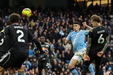 Manchester City 'den Phil Foden, Manchester City ile Leeds United arasındaki Premier League maçında 29 Kasım 2025 tarihinde Etihad Stadyumu' nda 1-0 berabere kaldı. 