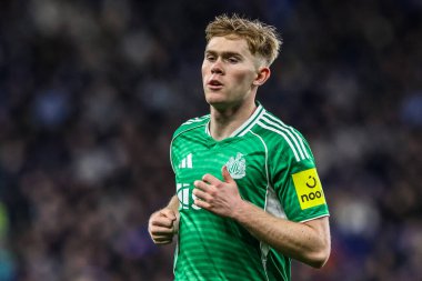 Lewis Hall of Newcastle Premier League maçında Everton, Newcastle United 'a karşı Hill Dickinson Stadyumu, Liverpool, Birleşik Krallık, 29 Kasım 2025 