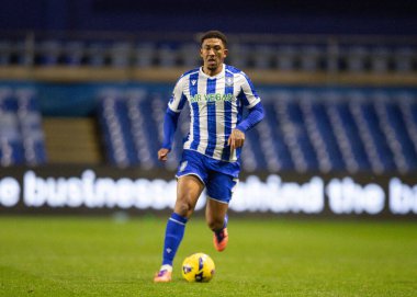 Sheffield Wednesday 'den Liam Palmer, 29 Kasım 2025' te İngiltere 'nin Hillsborough kentinde oynanan Sheffield Wednesday-Preston North End maçında topu aldı. 
