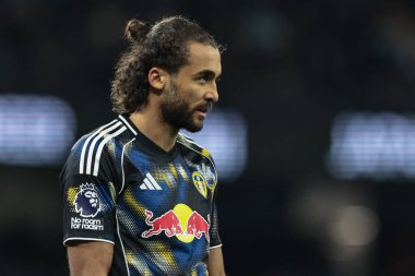 Premier Lig maçında Leeds United 'tan Dominic Calvert-Lewin Manchester City - Leeds United maçında Etihad Stadyumu, Manchester, Birleşik Krallık' ta 29 Kasım 2025 