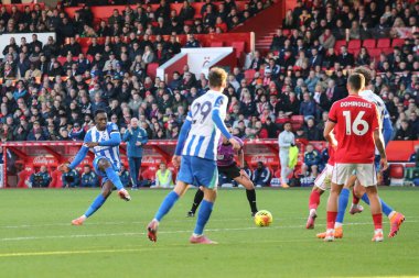 Brighton & Hove Albion takımından Danny Welbeck, İngiltere 'nin Nottingham Forest-Brighton ve Hove Albion maçlarında 30 Kasım 2025' de gol attı. 