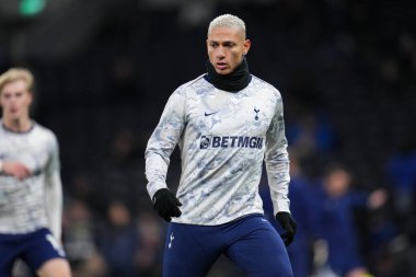 Tottenham Hotspur 'dan Richarlison Premier Lig karşılaşması öncesinde Tottenham Hotspur Fulham' a karşı Tottenham Hotspur Stadyumu, Londra, Birleşik Krallık, 29 Kasım 202